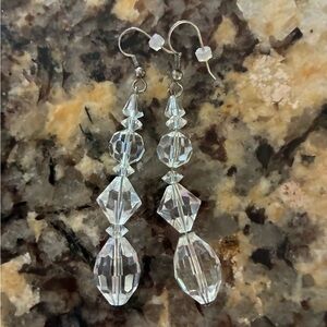 NWOT Crystal Drop Earrings